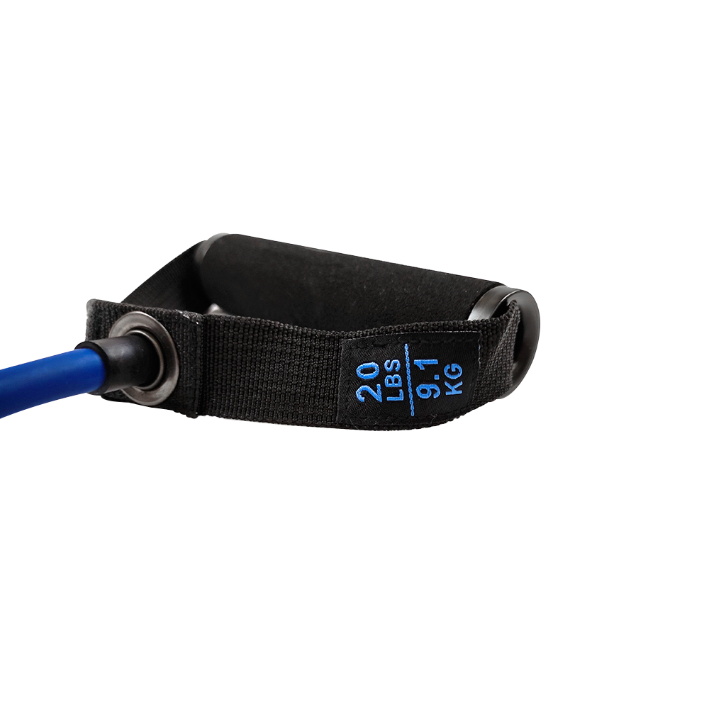 Λάστιχο αντίστασης με λαβές (tube band)(Επίπεδο αντίστασης 9,1 κιλά-μπλε) LIGASPORT*