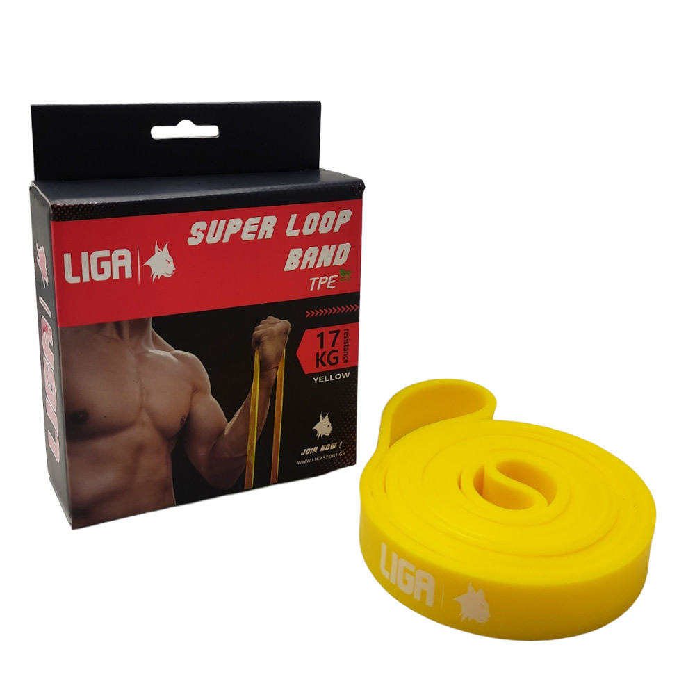 Λάστιχο αντίστασης (heavy duty tpe band)(χρώμα κίτρινο) 208εκ.*4,5εκ.*2,2εκ LIGASPORT*