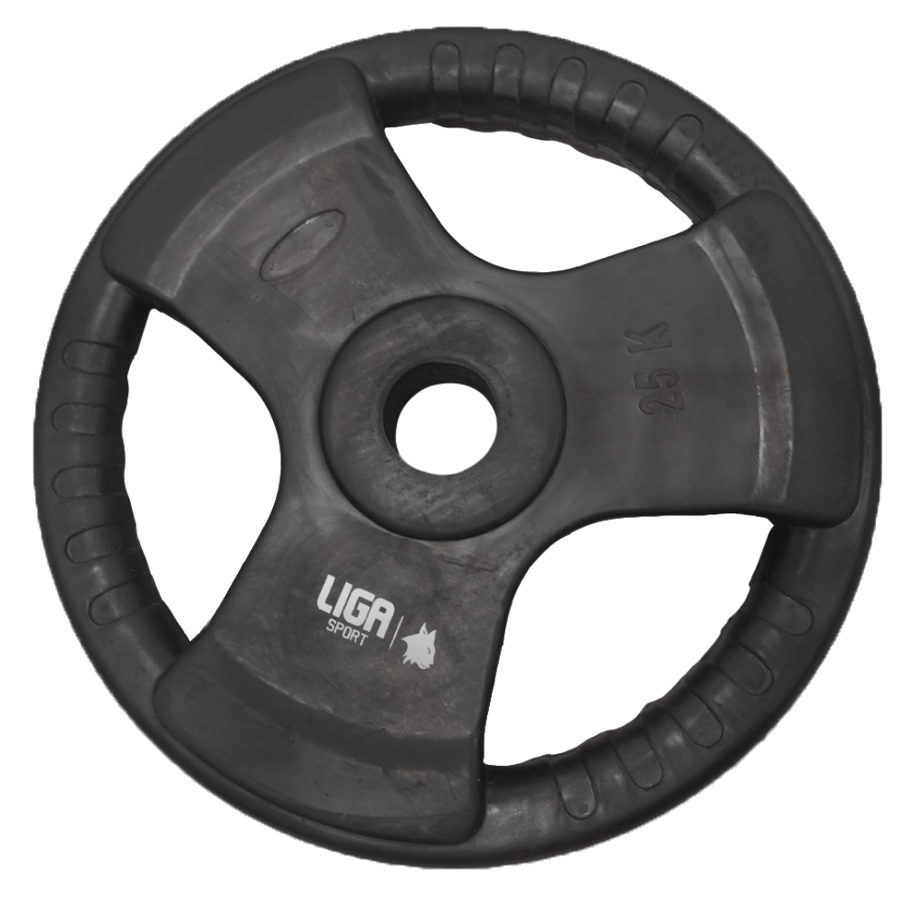 RUBBER WEIGHT LIFTING PLATE 25kg (Φ50) LIGASPORT