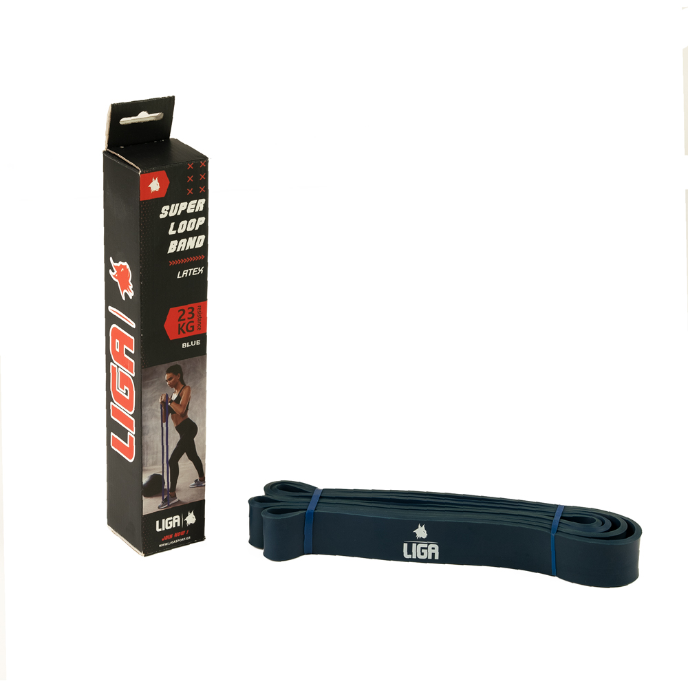 Λάστιχο αντίστασης (heavy duty latex band)(χρώμα μπλε) 208εκ.*4,5εκ.*3,2εκ LIGASPORT*