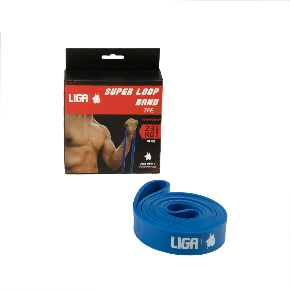 Λάστιχο αντίστασης (heavy duty tpe band)(χρώμα μπλε) 208εκ.*4,5εκ.*3,2εκ LIGASPORT*