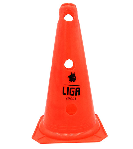 HOLE CONE (ΚΩΝΟΣ ΜΕ ΤΡΥΠΕΣ 30cm) - ORANGE LIGASPORT