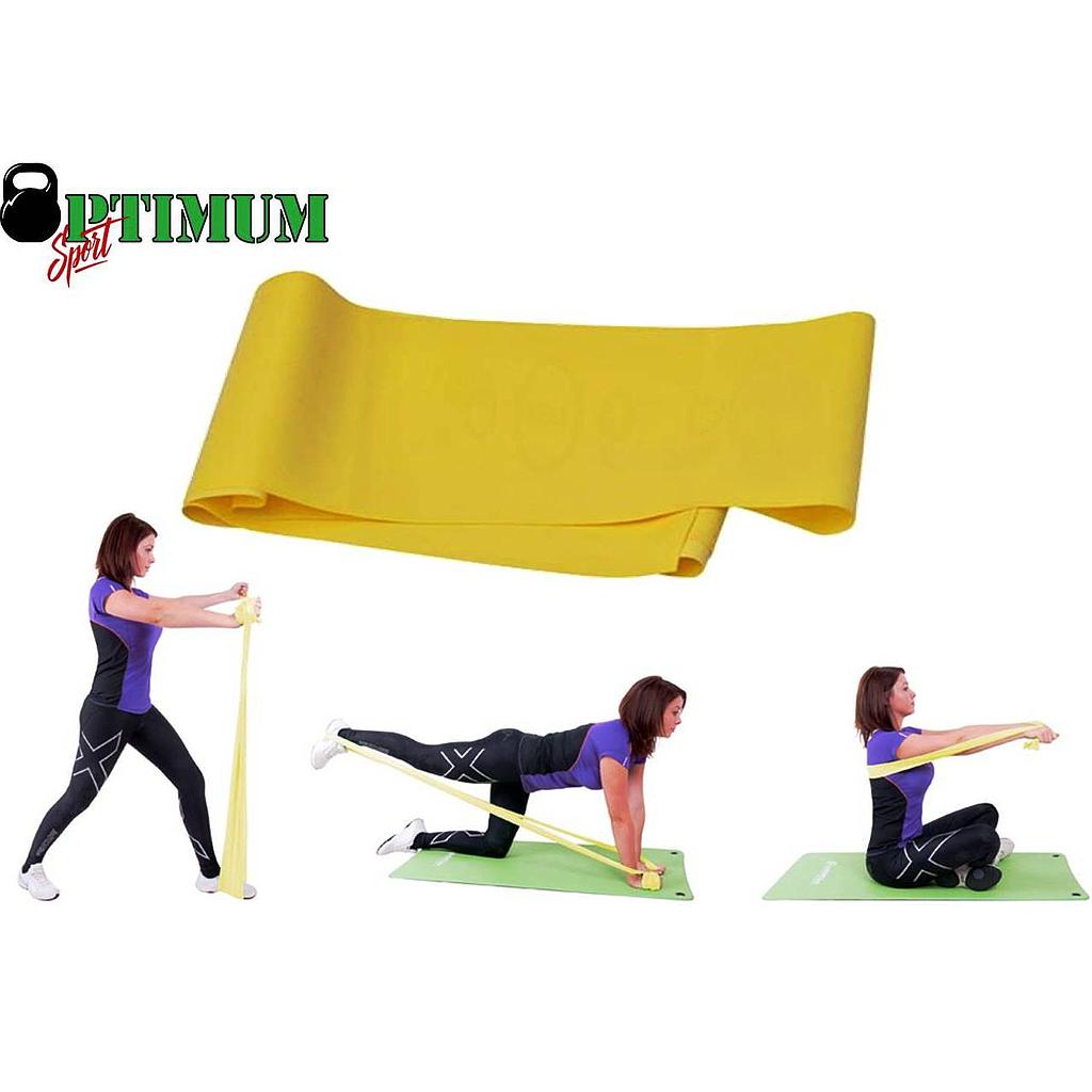 LATEX GYM BAND 250X15CM ΚΙΤΡΙΝΟ (ΜΑΛΑΚΟ)