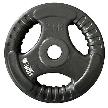 RUBBER WEIGHT LIFTING PLATE 2.5kg (Φ28) LIGASPORT