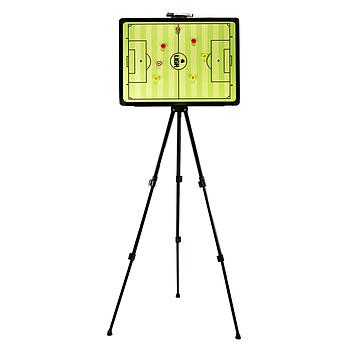 ΠΙΝΑΚΑΣ ΤΑΚΤΙΚΗΣ ΠΟΔΟΣΦΑΙΡΟΥ 60x45cm ΜΕ ΤΣΑΝΤΑ ΜΕΤΑΦΟΡΑΣ (SOCCER STRATEGY BOARD WITH CARRY BAG) LIGASPORT